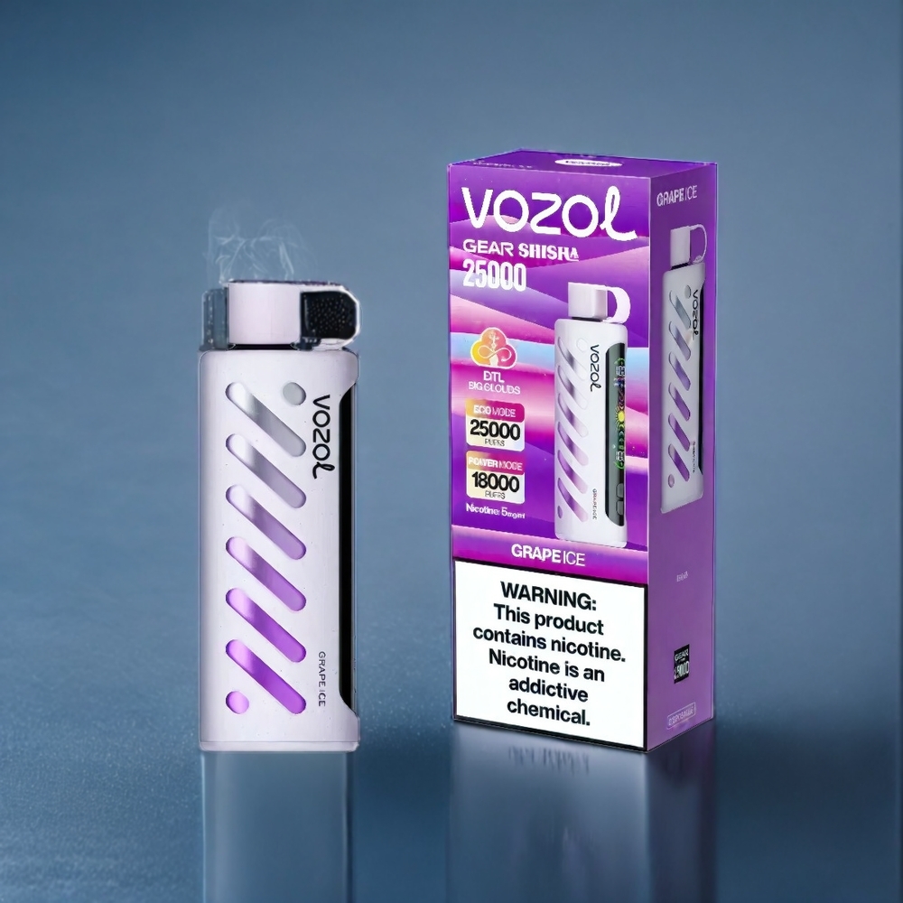 Vindruvor Is VOZOL Gear Shisha 25000 Puffar 1000mAh Dual Mesh Sverige Grossist