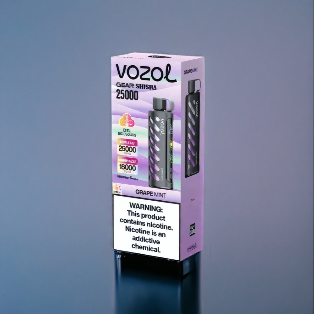 Vinmynt Vozol Gear Shisha 25000 Puffar S.i.L.C Tech Dual Mesh 1000mAh Sverige Grossist