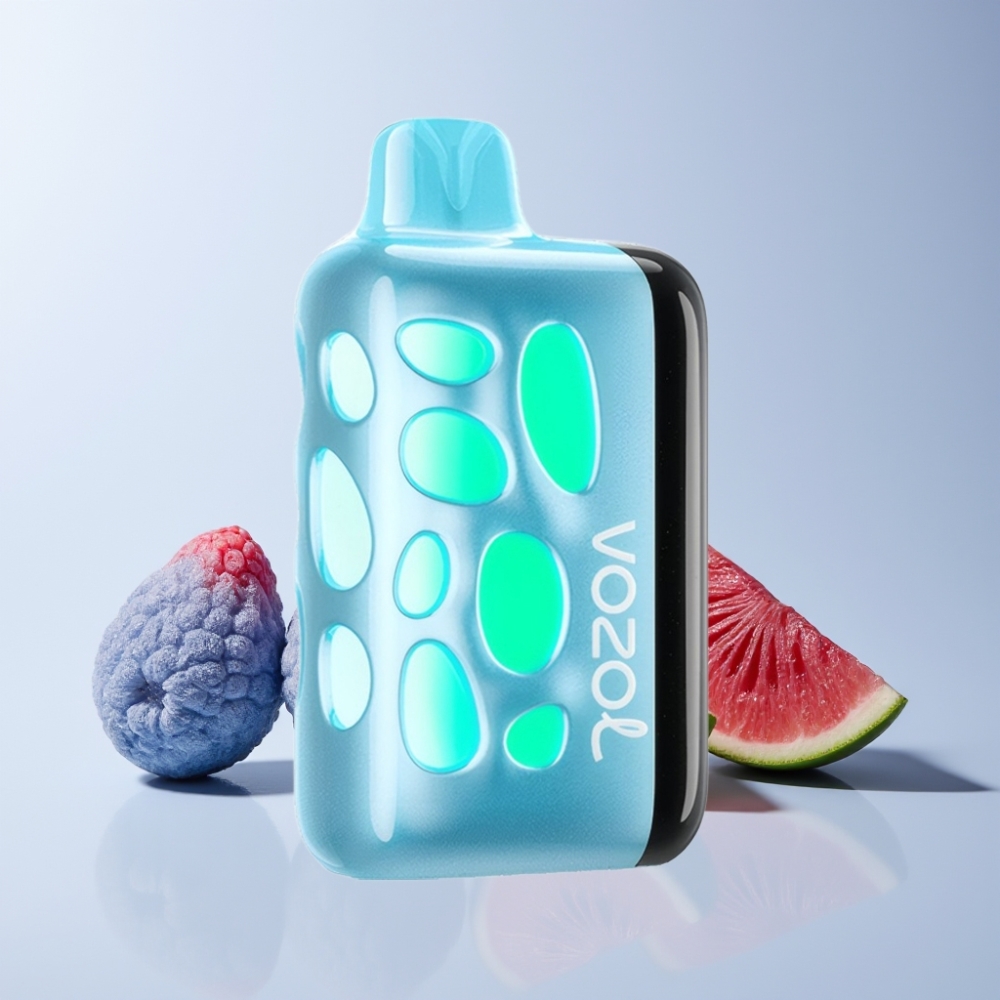 VOZOL RAVE 40000 Blå Hallon Is Sverige Grossist 270° Vibrant Glow Beat-Synced Party 80% Laddning 20 Min 1000mAh