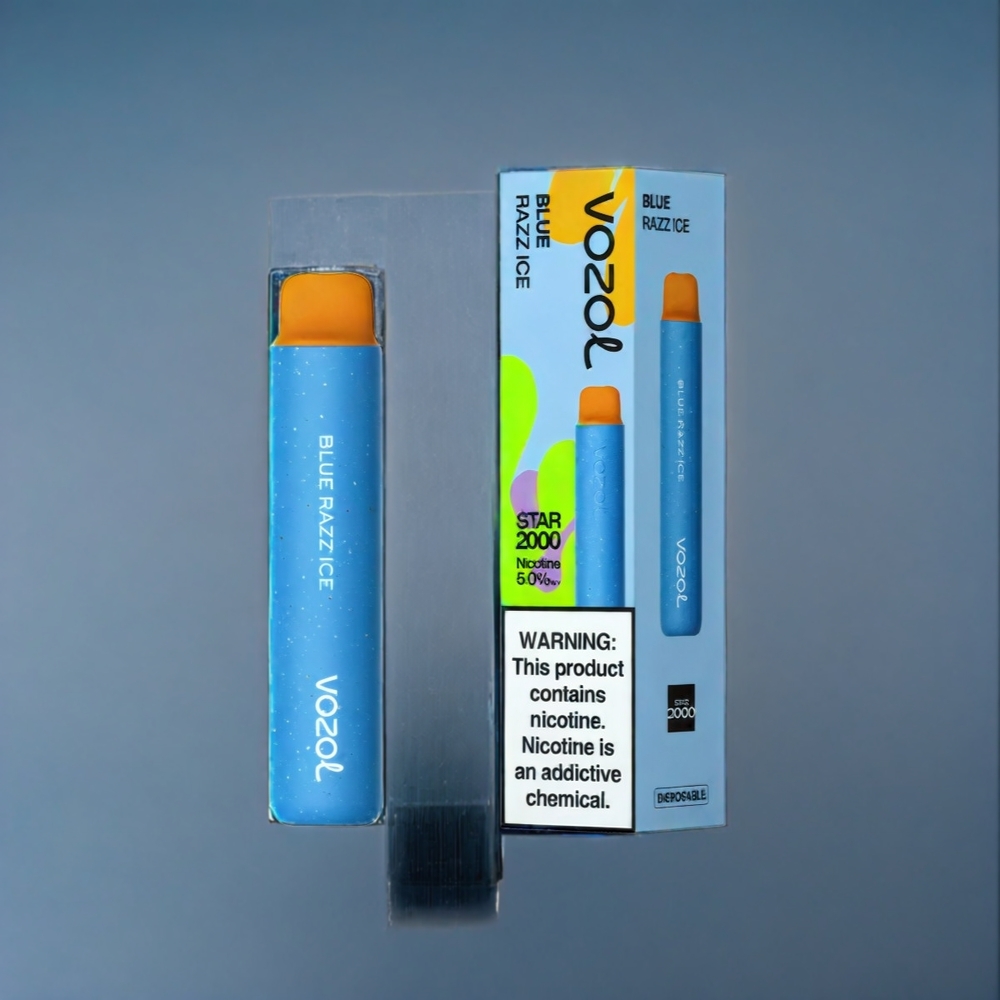 Blå Hallon Is VOZOL Star Dual Mesh 650mAh 20000 Puffar Sverige Grossist