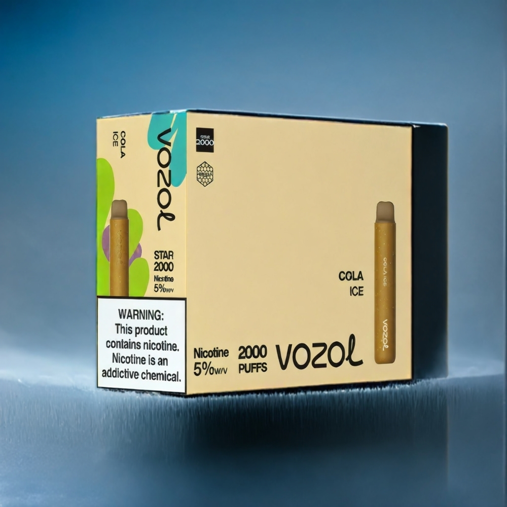 Cola Is VOZOL Star 2.2\'\' HD Spegelskärm 650mAh 20000 Puffar Dual Mesh Sverige Grossist
