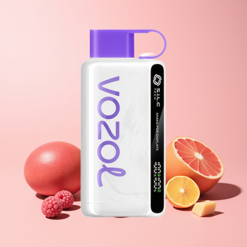 VOZOL STAR 9000/12000 Svensk Grossist Skak för Display S.i.L.C TECH 650mAh Batteri Tranbär Mango Grapefrukt