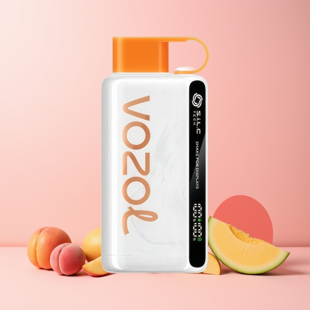 VOZOL STAR 9000/12000 Svensk Grossist Skaka för Display S.i.L.C TECH 30% Snabbare Laddning Persika Mango Vattenmelon