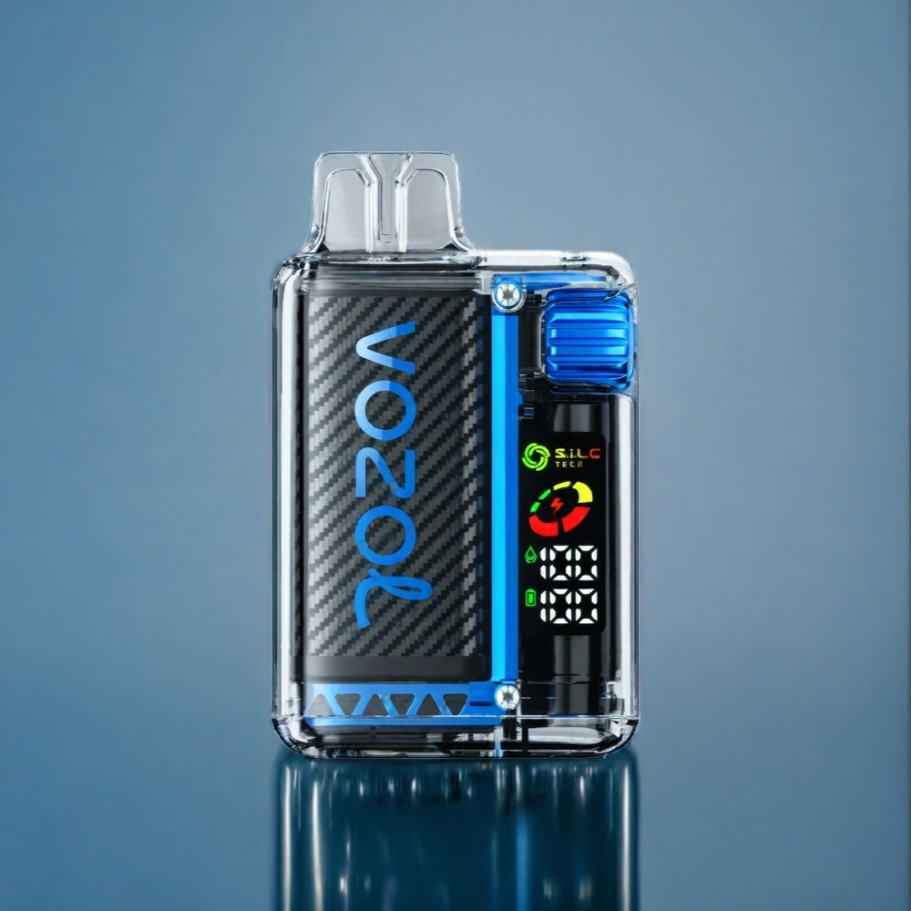 Blå Hallon Is VOZOL Vista 20000 Puffar 650mAh 2% Nikotin MCU Chip S.i.L.C Tech Dual Mesh Coil Sverige Grossist