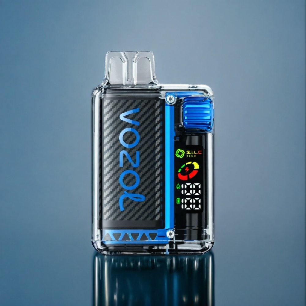 Mint Blåbär VOZOL Vista 20000 Puffar 650mAh 2% Nikotin OLED S.i.L.C Dual Mesh MCU 65% PCR TPD MTL 6Nivå Watt Sverige Grossist