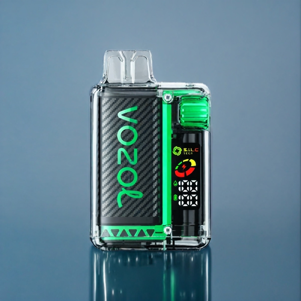Vattenmelon Is VOZOL Vista 20000 Puffar 650mAh 2% Nikotin OLED Skärm S.i.L.C Tech Sverige Grossist
