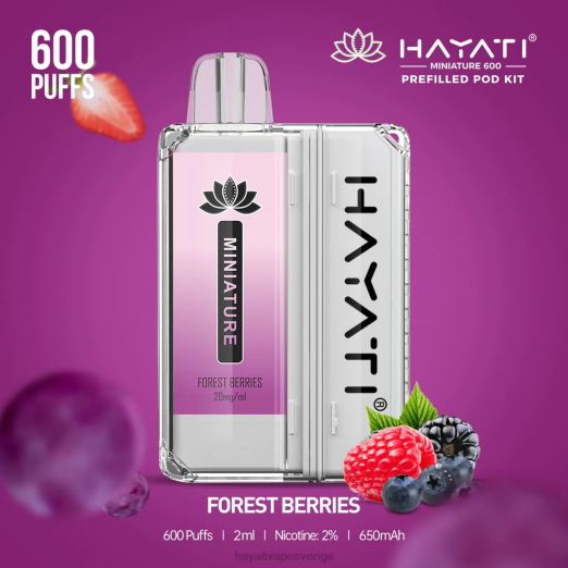 Hayati Miniature 600 pod kit - XN0834 Hayati Vape Flavours skogsbär