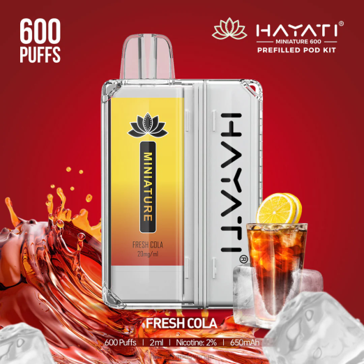 Hayati Miniature 600 pod kit - XN0835 Hayati Vape Near Me färsk cola