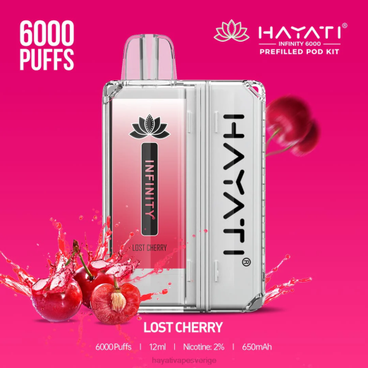 Hayati Infinity 6000 pod kit - XN08154 Hayati Vape Flavours förlorat körsbär