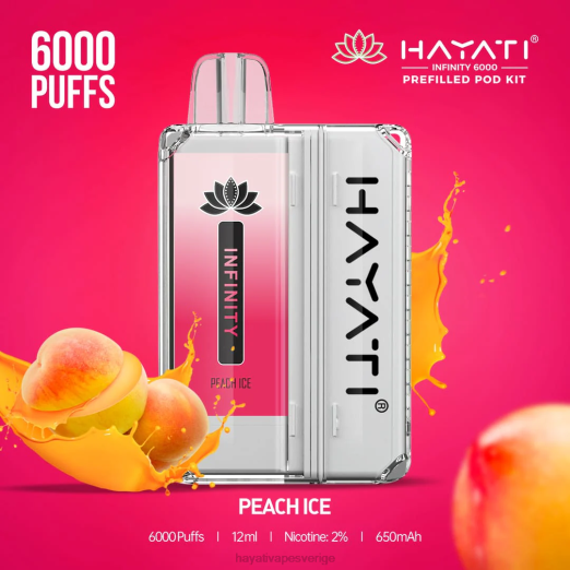 Hayati Infinity 6000 pod kit - XN08155 Hayati Vape Near Me persika is