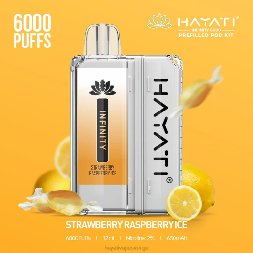 Hayati Infinity 6000 pod kit - XN08161 Hayati Sverige jordgubbshallonis