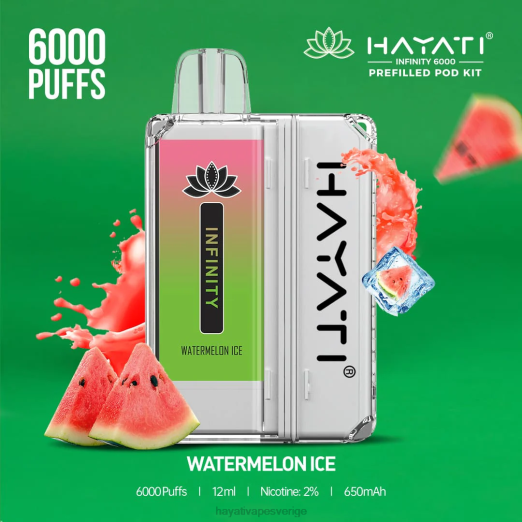 Hayati Infinity 6000 pod kit - XN08164 Hayati Vape Flavours vattenmelon is