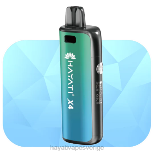 Hayati X4 påfyllningsbart podsystem - XN0859 Hayati Flavour Vapes norrsken grön